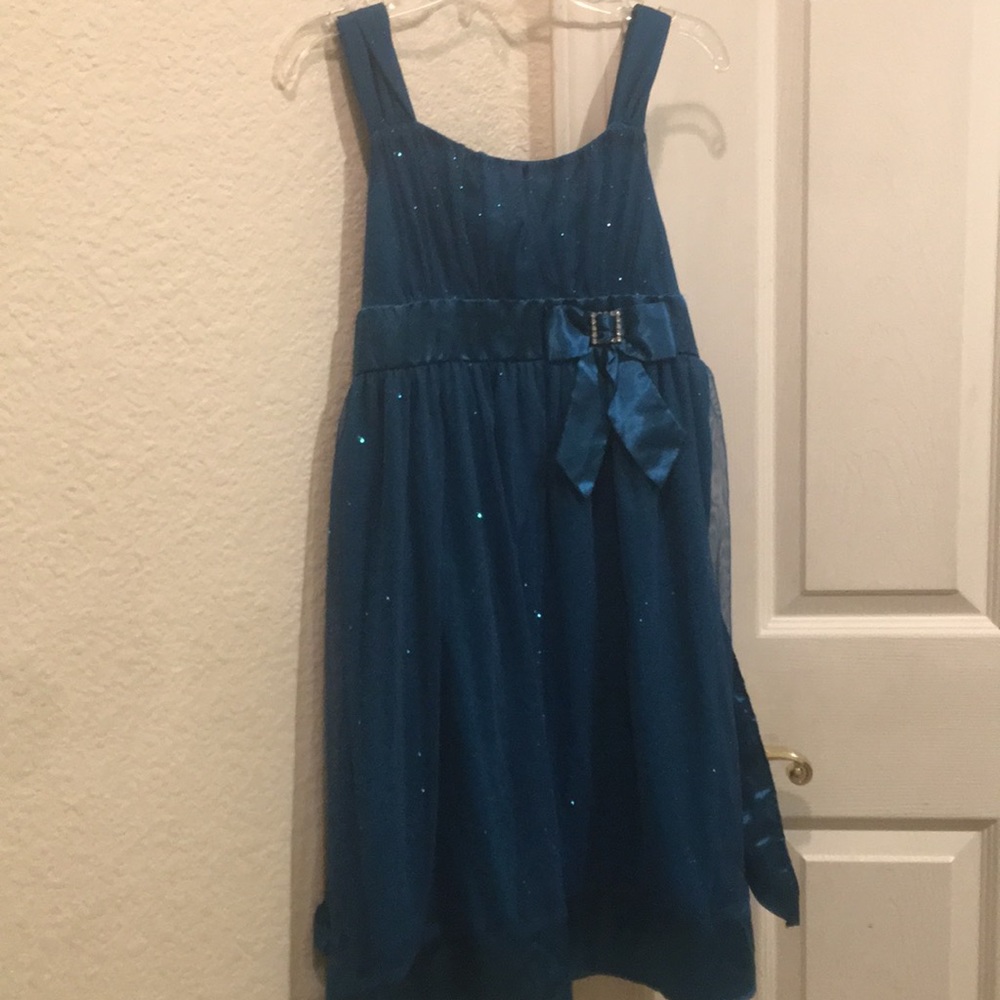 Girls teal fancy dress